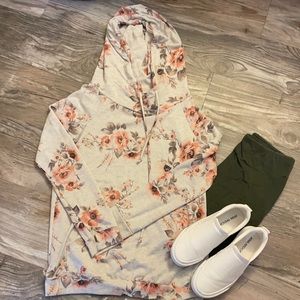 Cute floral hoodie